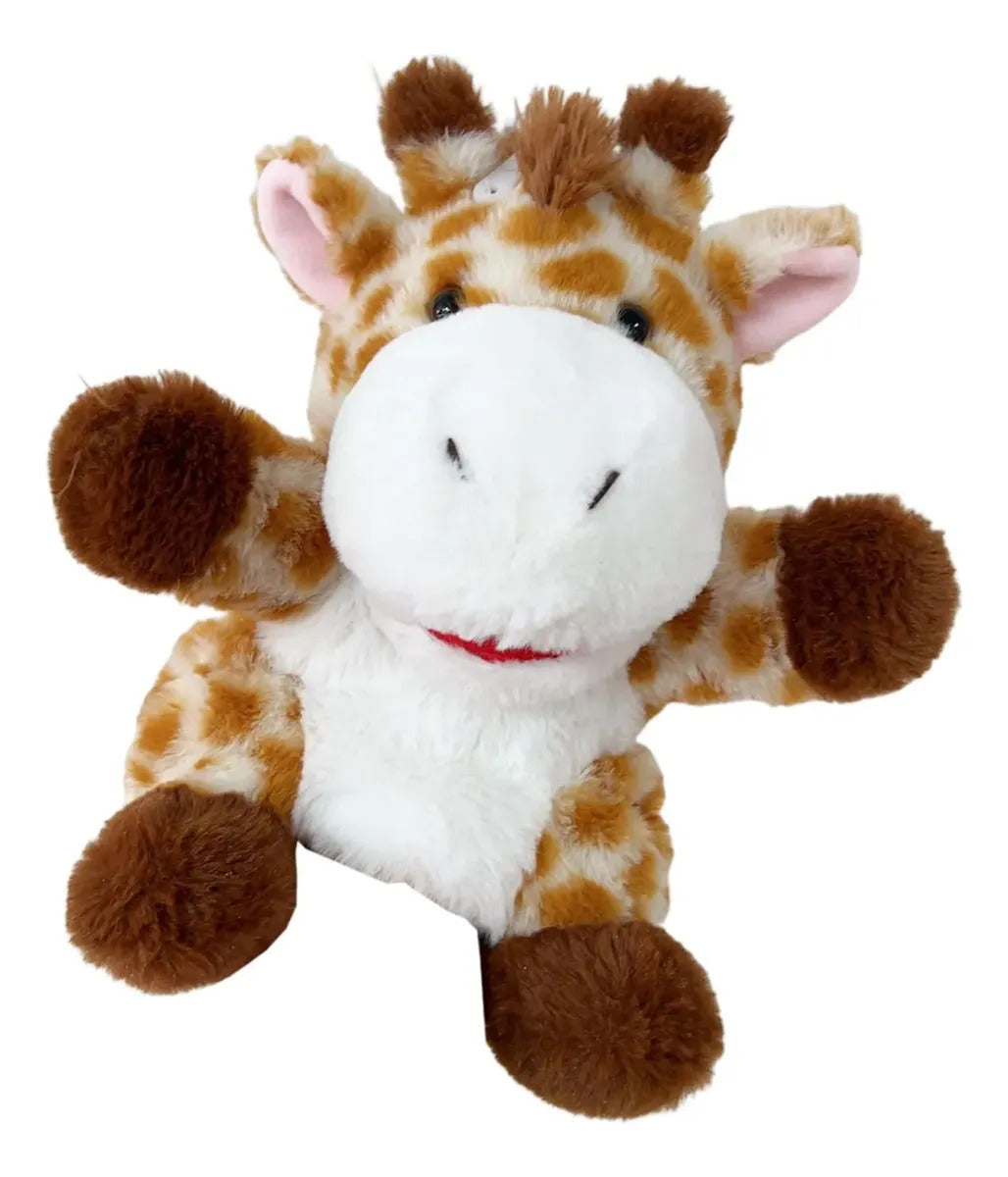 Juguete Educativo Marioneta de Mano Peluche Jirafa Para Niños