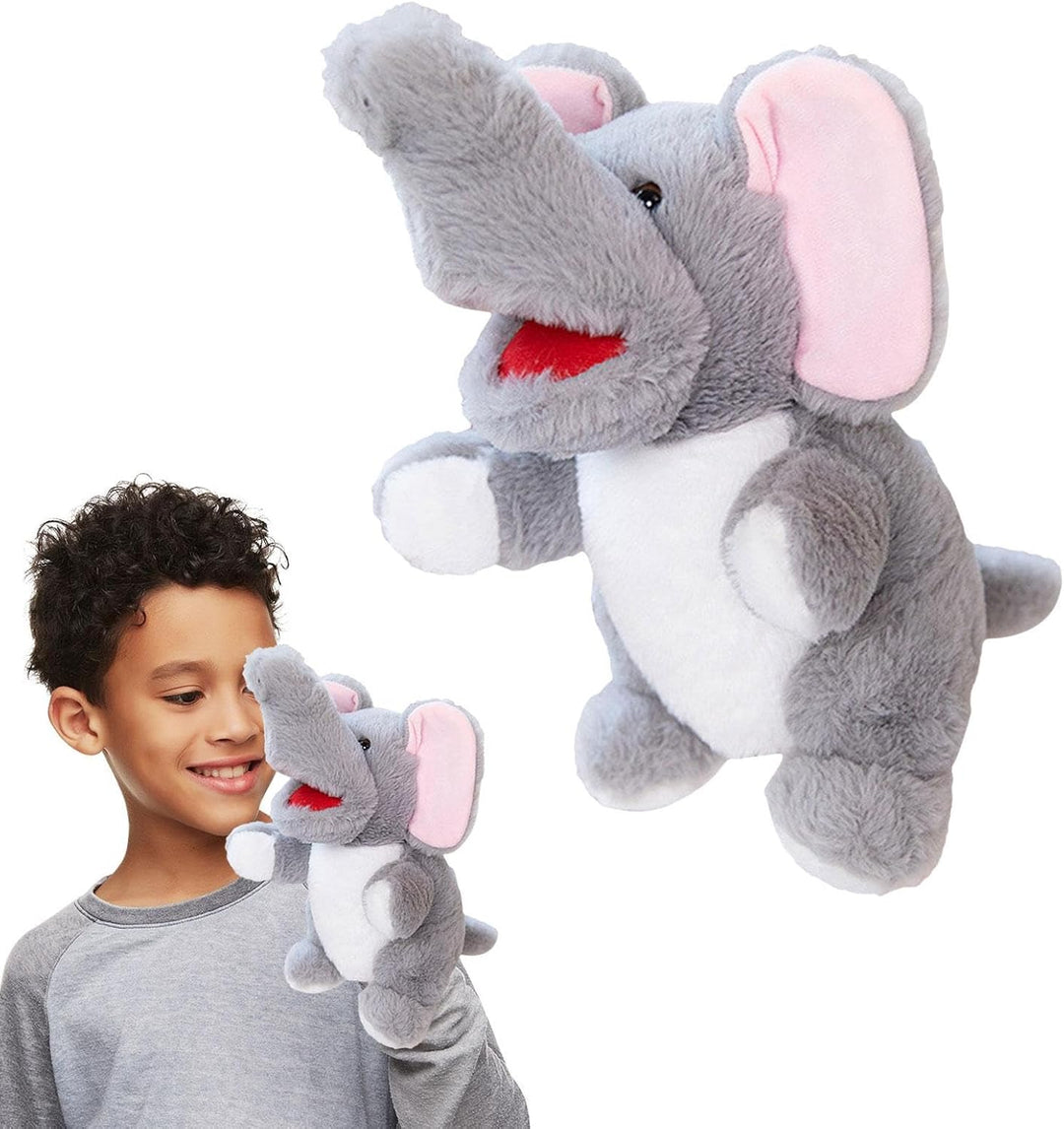 Juguete Educativo Marioneta de Mano Peluche Elefante Para Niños