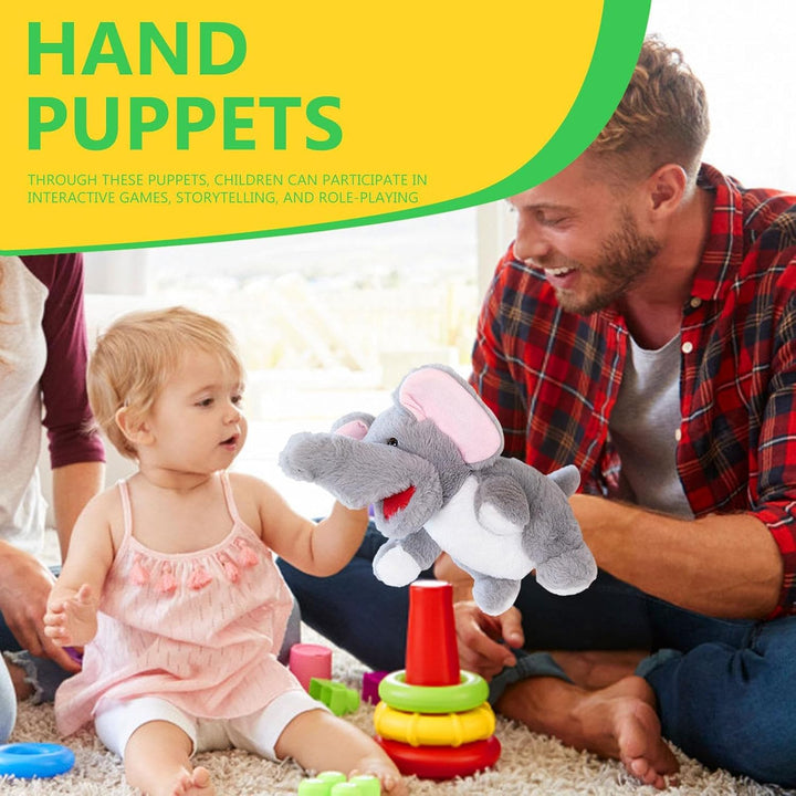 Juguete Educativo Marioneta de Mano Peluche Elefante Para Niños