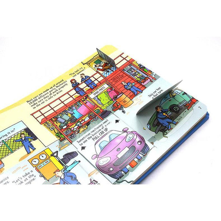 Libro Interactivo Look Inside Cars Usborne Para Niños