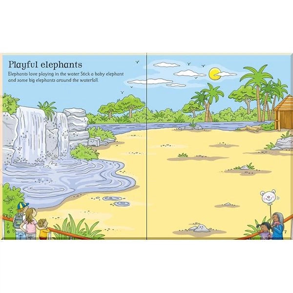 Libro de Actividades Colorear Zoológico con 100 Stickers Para Niños