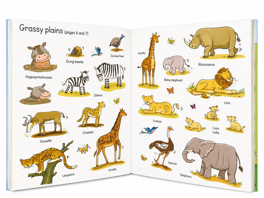 Libro Activity Book 250 Stickers Animales Desierto Para Niños