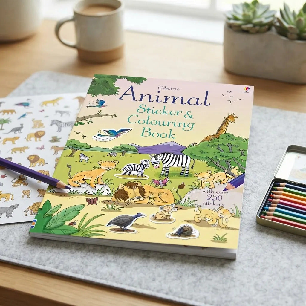 Libro Activity Book 250 Stickers Animales Desierto Para Niños