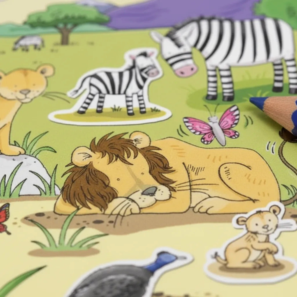 Libro Activity Book 250 Stickers Animales Desierto Para Niños