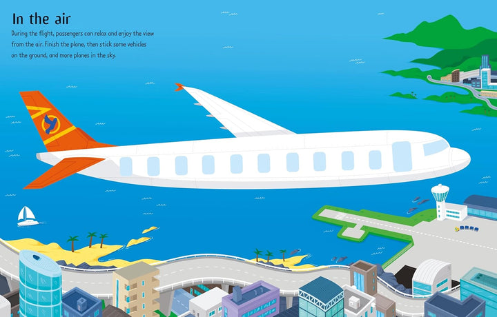 Libro Interactivo First Sticker Book Airport con Stickers Para Niños