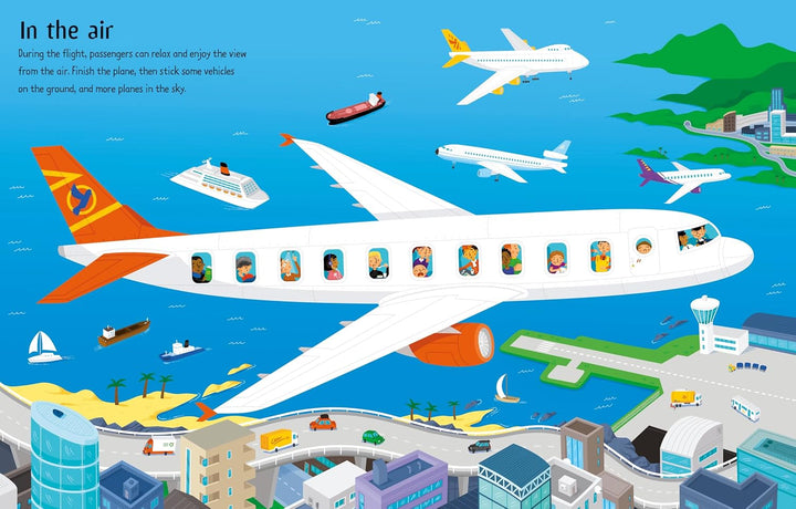 Libro Interactivo First Sticker Book Airport con Stickers Para Niños