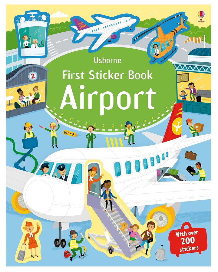 Libro Interactivo First Sticker Book Airport con Stickers Para Niños