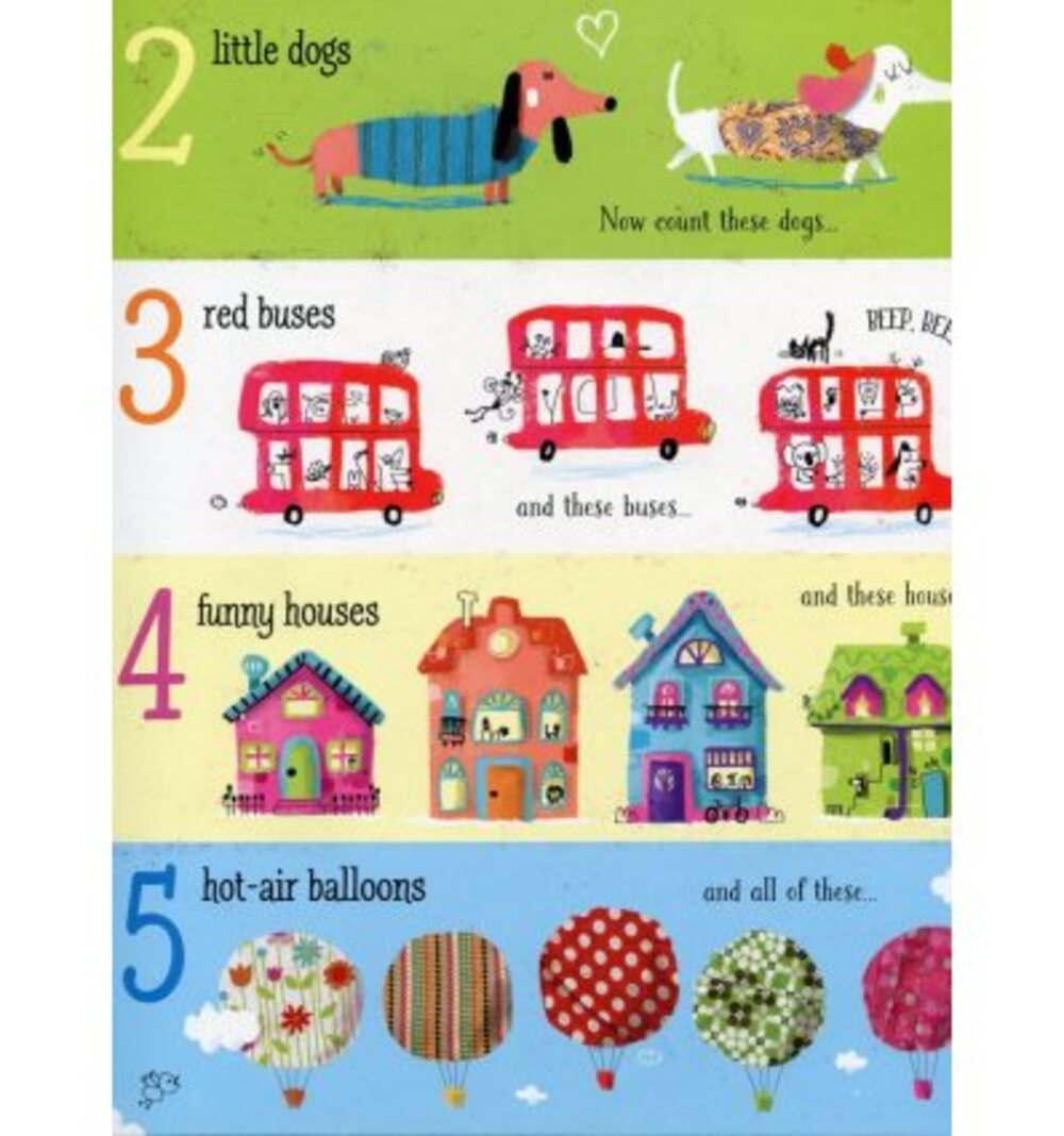 Libro Educativo ilustrado Count To 100 Para Niños