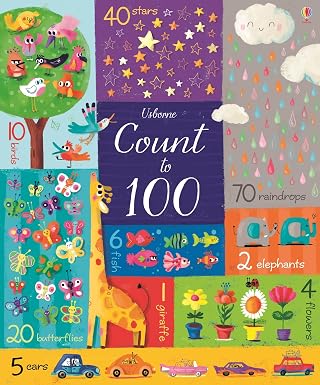 Libro Educativo ilustrado Count To 100 Para Niños