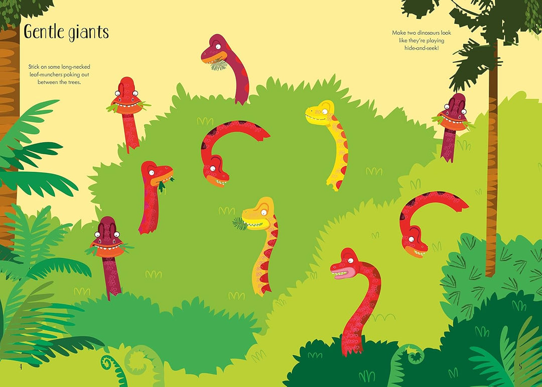 Libro de Actividades Little First Stickers Dinosaurs Para Niños