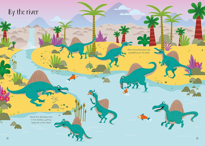 Libro de Actividades Little First Stickers Dinosaurs Para Niños