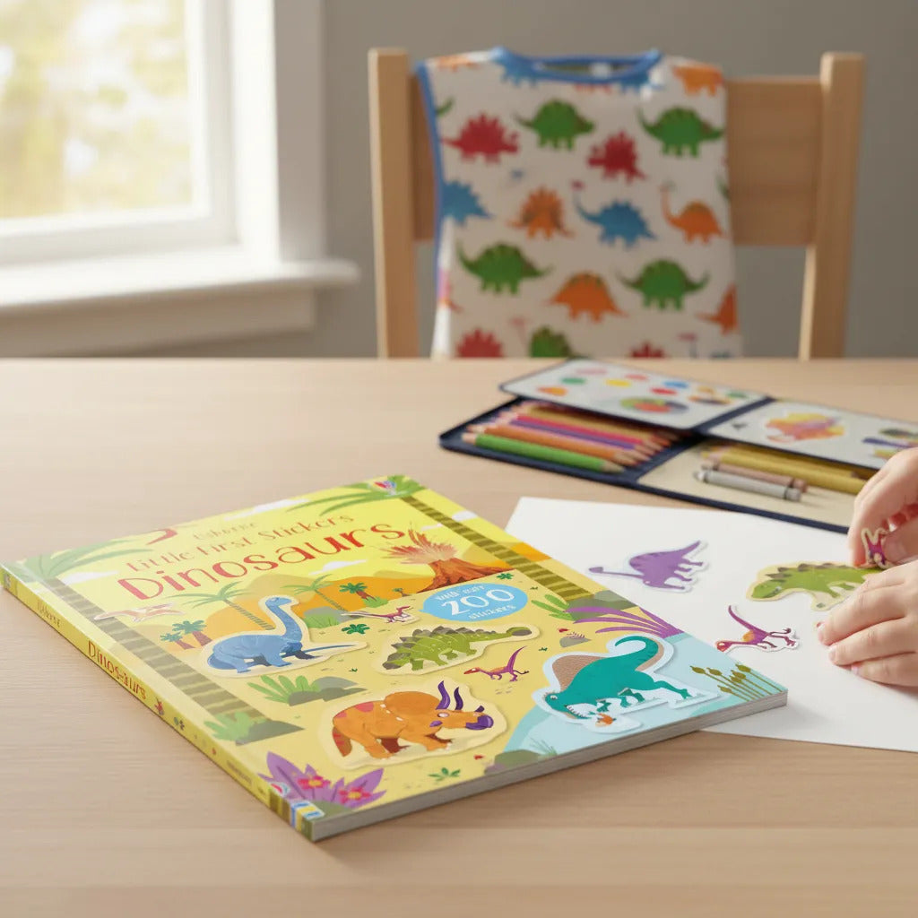 Libro de Actividades Little First Stickers Dinosaurs Para Niños