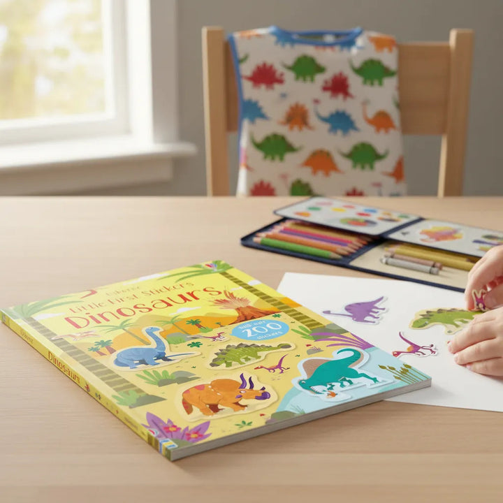 Libro de Actividades Little First Stickers Dinosaurs Para Niños