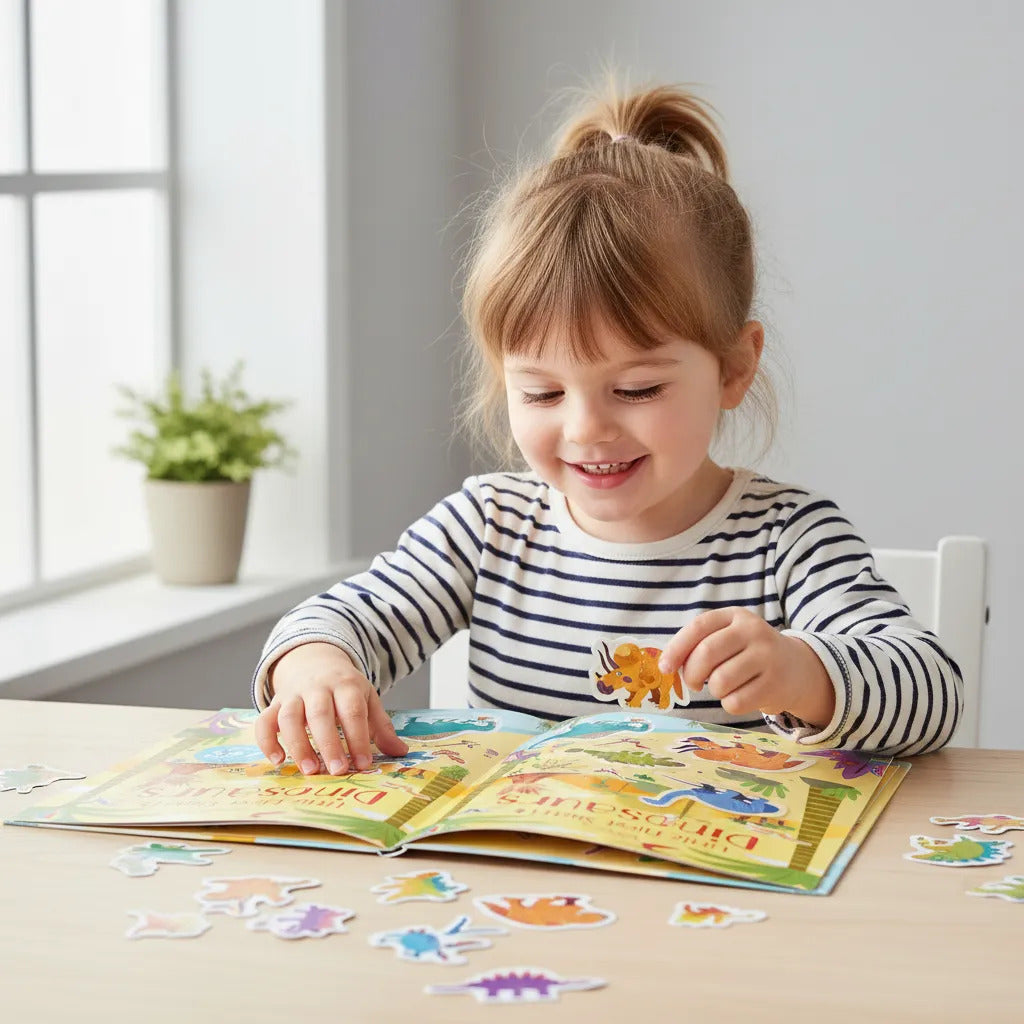 Libro de Actividades Little First Stickers Dinosaurs Para Niños