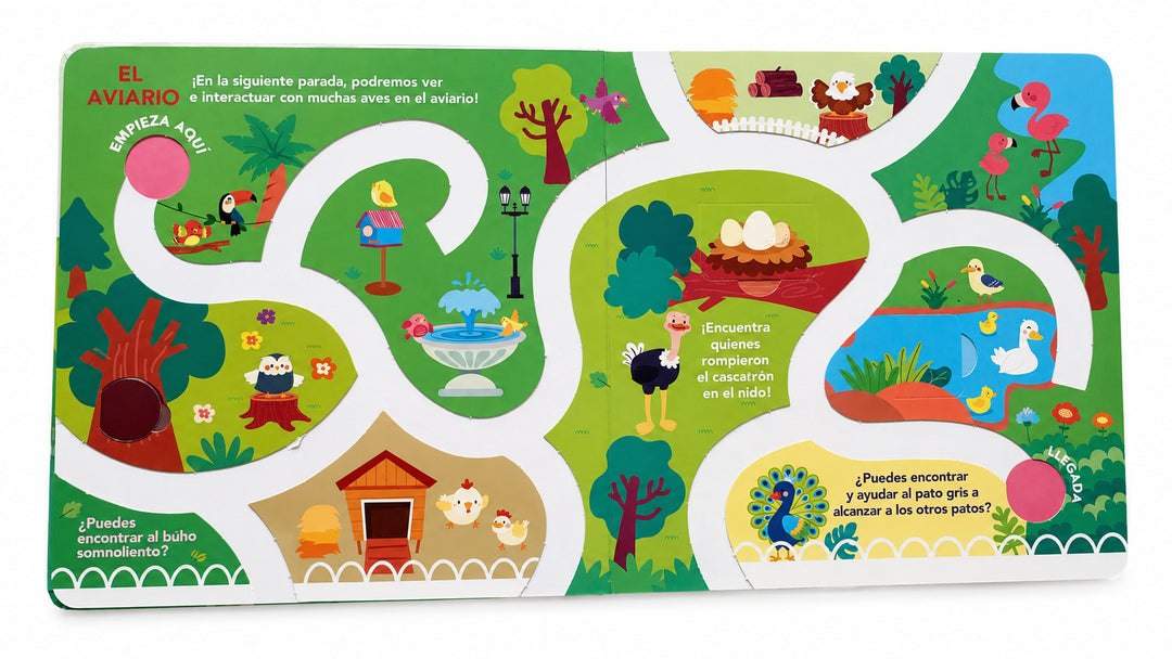 Libro Traza y Encuentra Zoológico con Solapas Para Niños