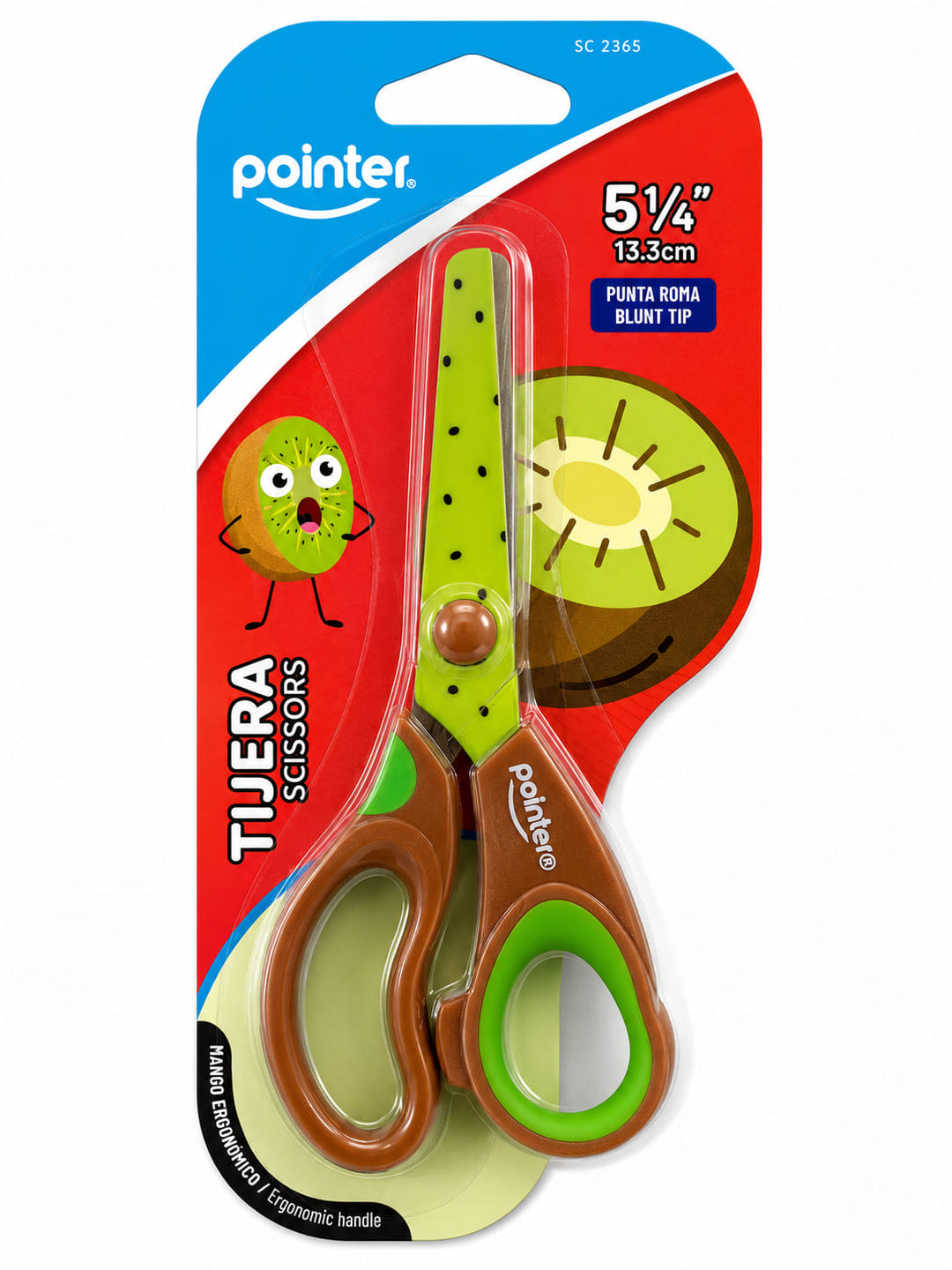 Tijera Escolares Kiwi 5 1/4" Puntas Redondeadas Para Niños