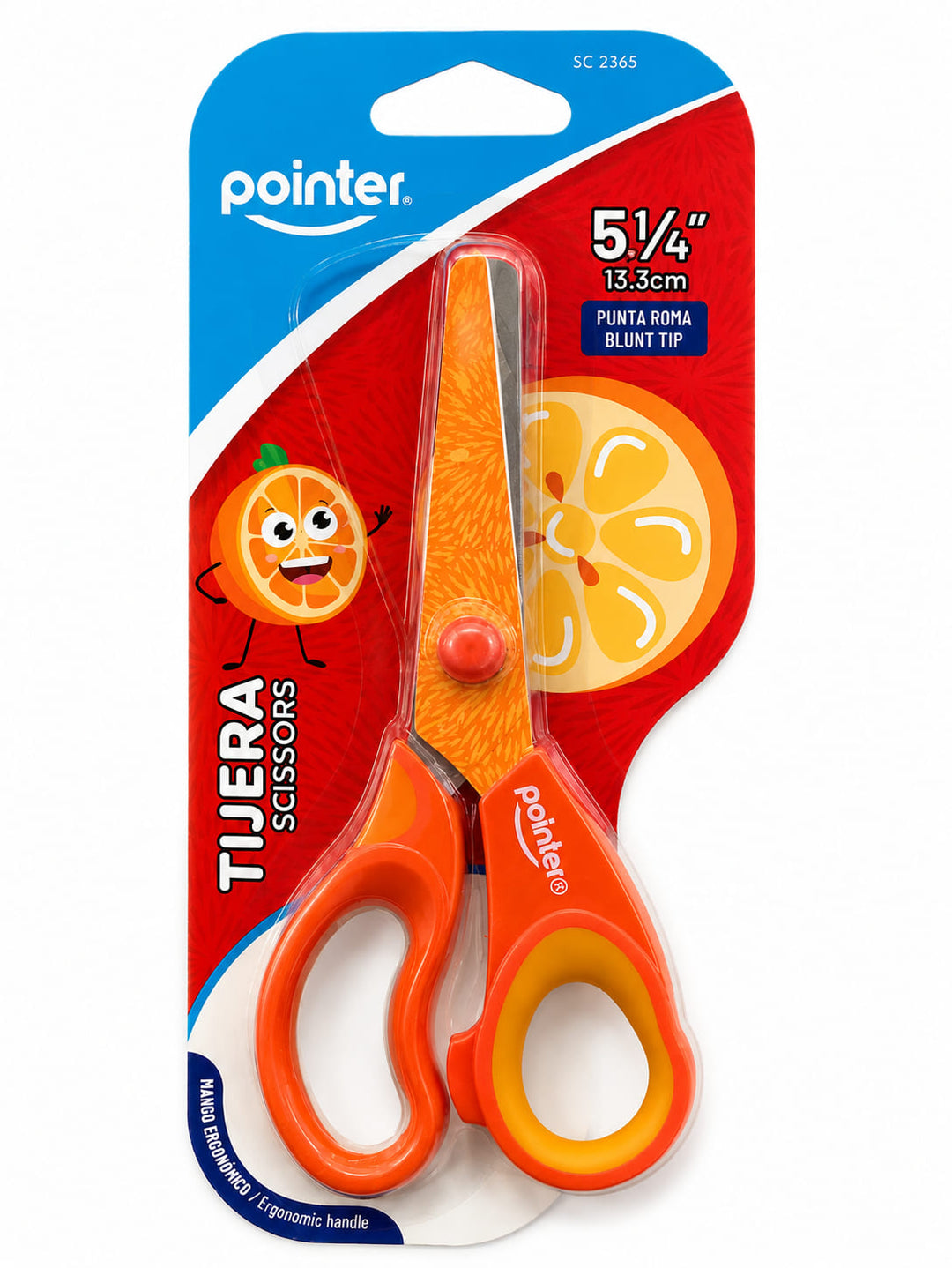 Tijera Escolares Sandia 5 1/4" Puntas Redondeadas Para Niños