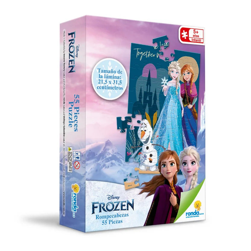 Rompecabezas Frozen Disney 55 Piezas Para Niños