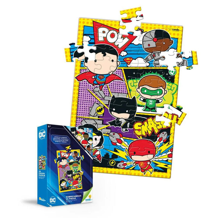 Rompecabezas DC Comics Liga de la Justicia 55 Piezas Para Niños