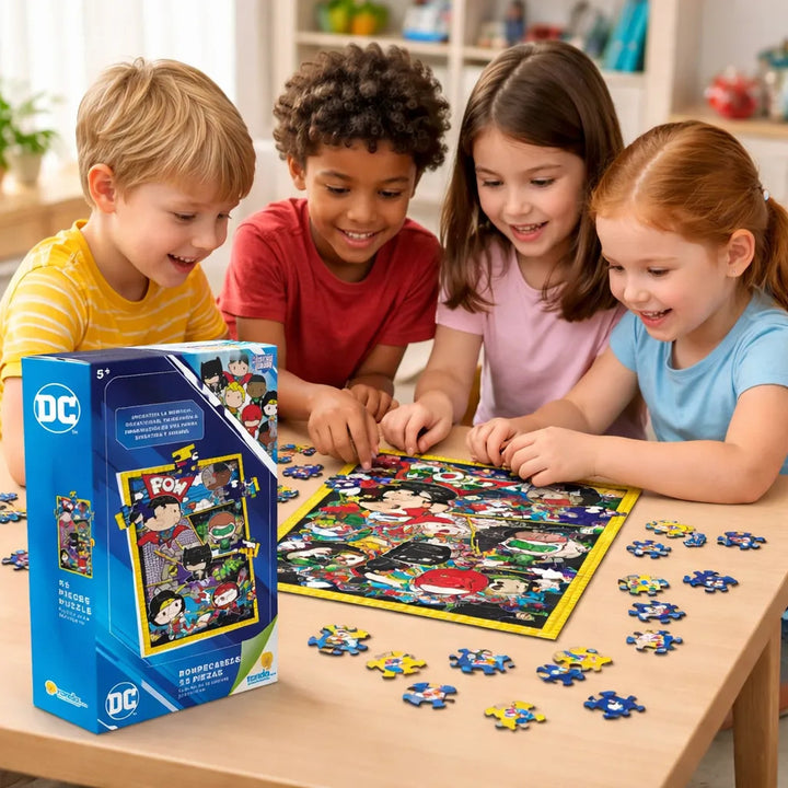 Rompecabezas DC Comics Liga de la Justicia 55 Piezas Para Niños