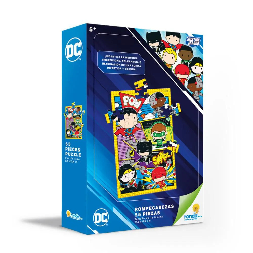 Rompecabezas DC Comics Liga de la Justicia 55 Piezas Para Niños