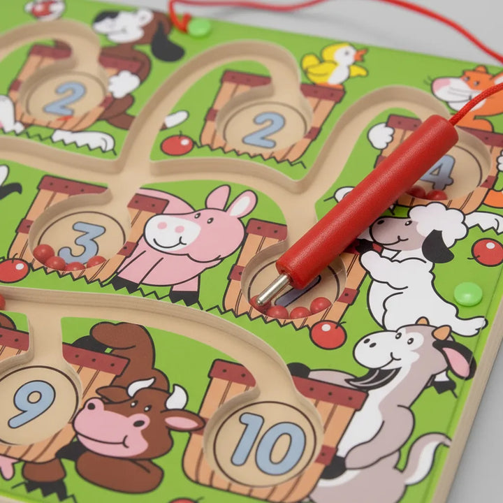 Juego De Laberinto Magnético Madera Para Niños