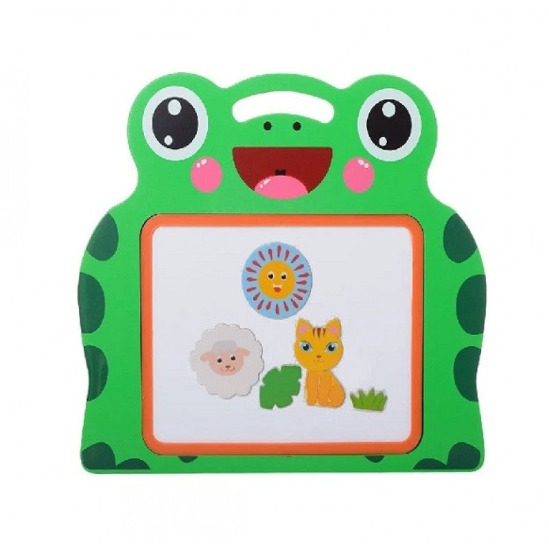 Juguete Rana con Pizarra Magnética y Tiza Para Niños