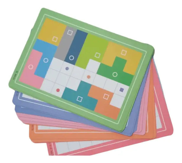 Juego De Mesa Tetris Magnético de Madera Para Niños
