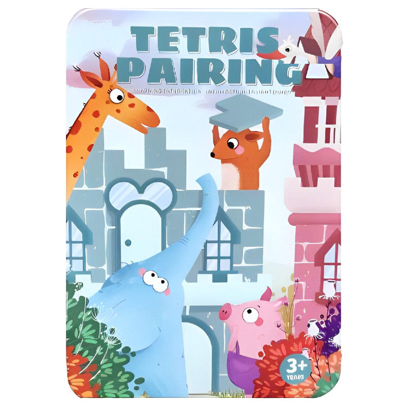 Juego De Mesa Tetris Magnético de Madera Para Niños