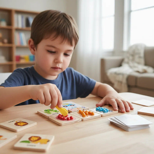 Juego Educativo Montessori con Abecedario Vocabulario Para Niños