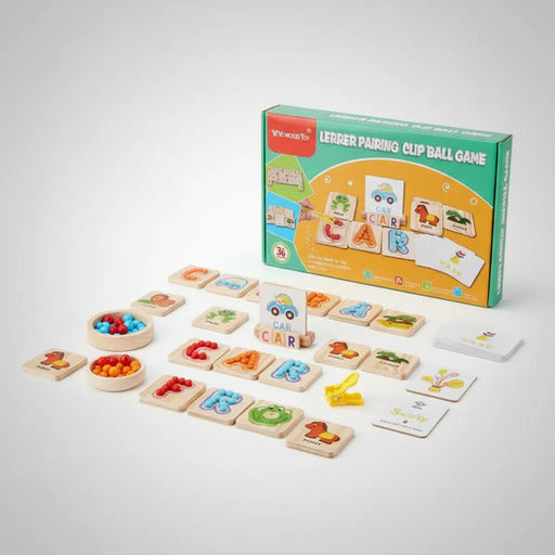 Juego Educativo Montessori con Abecedario Vocabulario Para Niños