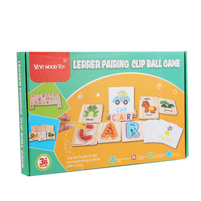 Juego Educativo Montessori con Abecedario Vocabulario Para Niños