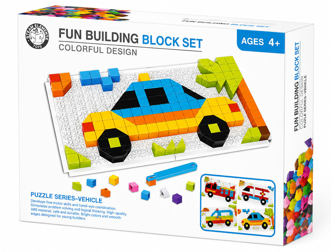 Juego De Construcción Motricidad Ambulancia 220 Piezas Para Niños