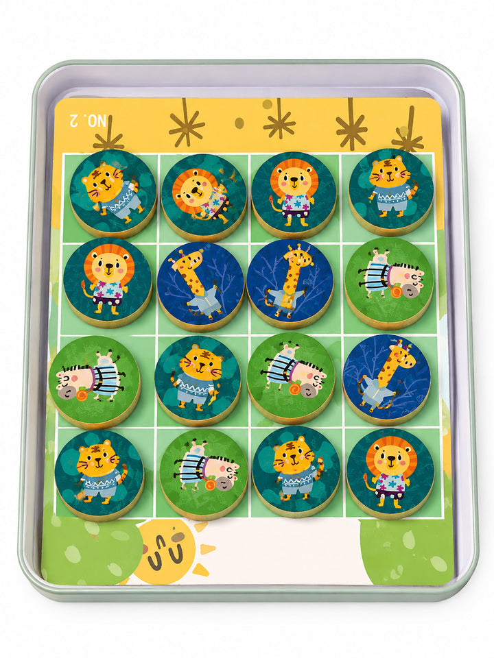 Juego Magnético Puzzle 9 Celdas Ajedrez Para Niños