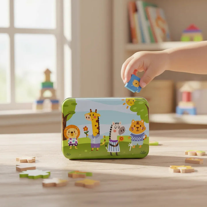 Juego Magnético Puzzle 9 Celdas Ajedrez Para Niños