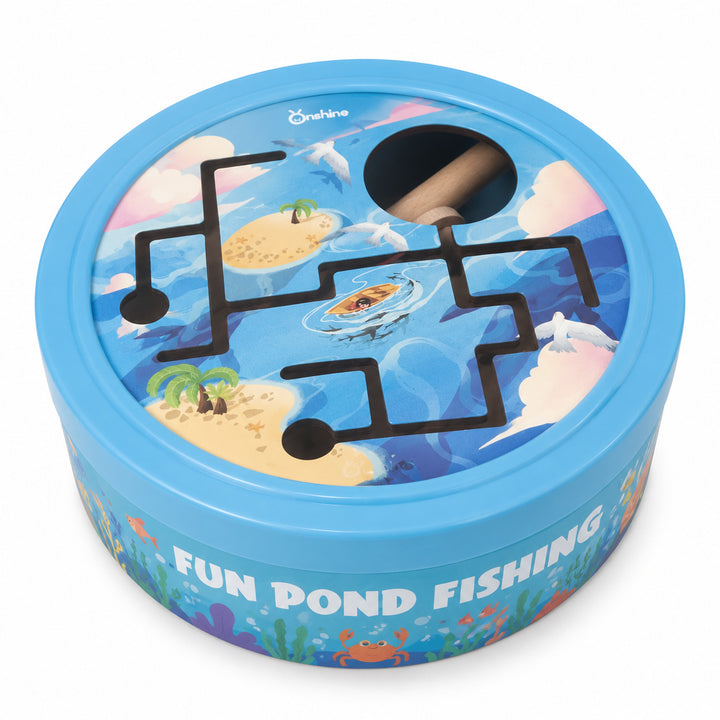 Juego de Pesca Educativo Magnético En Madera Para Niños