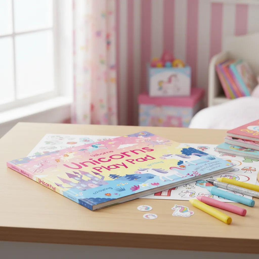 Libro Interactivo Actividades Unicorns Play Pad para Niños