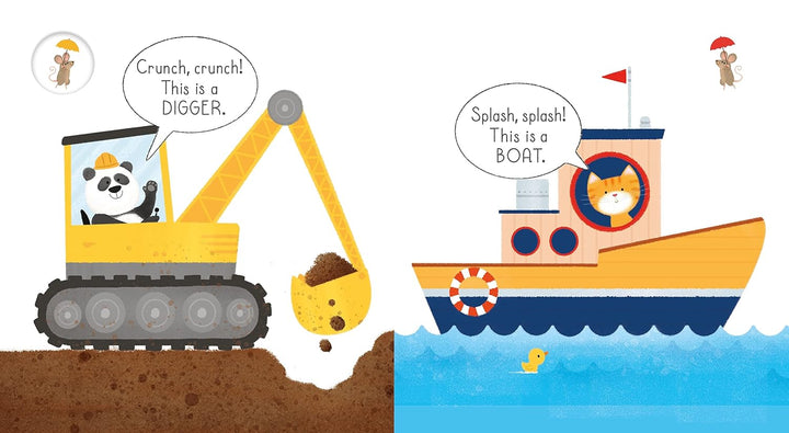 Libro Ilustrado Very First Words Library: Things That Go Para Niños