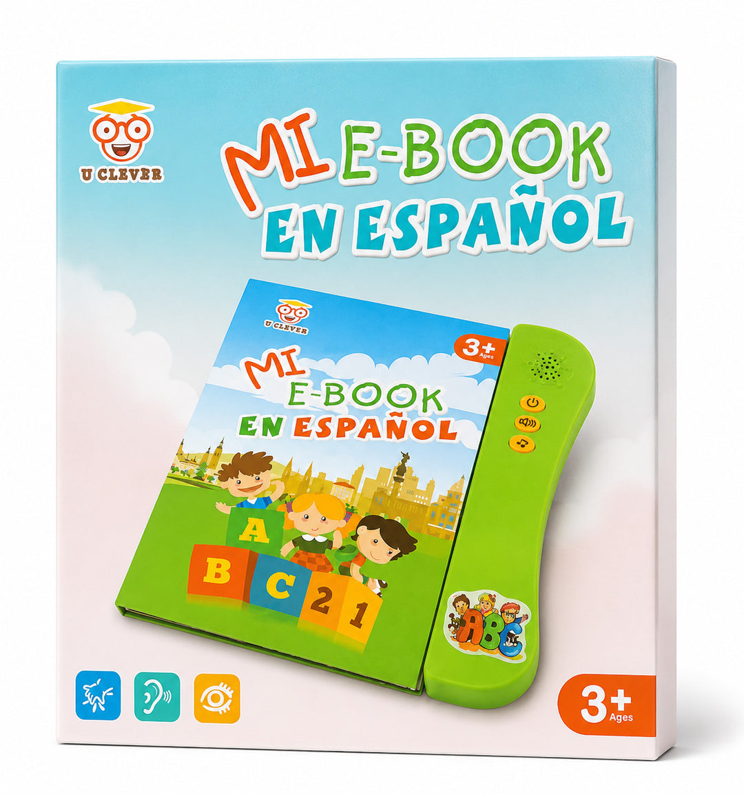 Libro con Sonidos Números Formas y Animales Para Niños