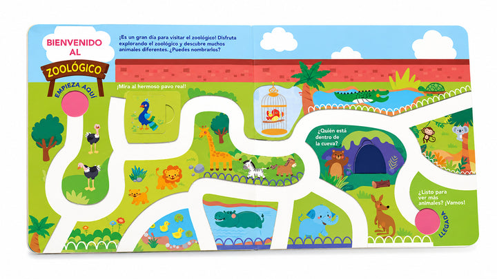 Libro Traza y Encuentra Zoológico con Solapas Para Niños