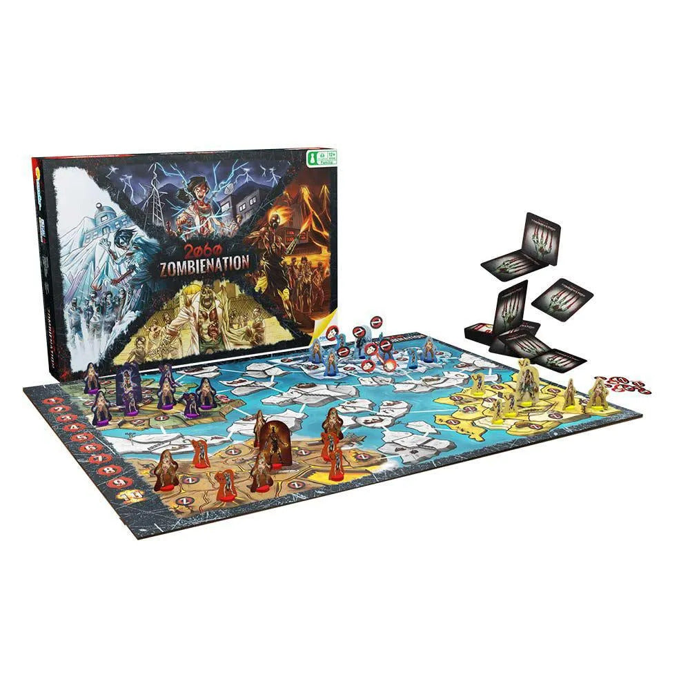 Juego de Mesa Zombienation Estrategia Ronda Para Niños