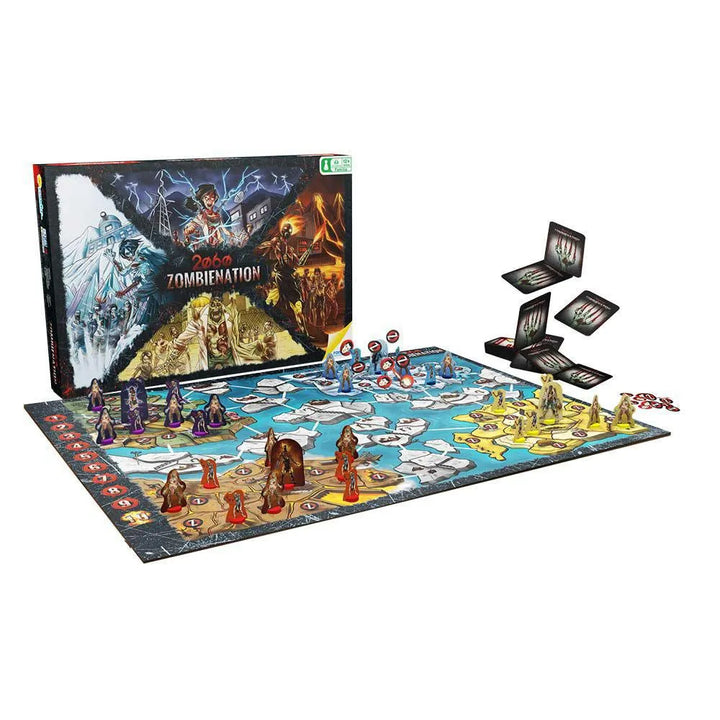 Juego de Mesa Zombienation Estrategia Ronda Para Niños