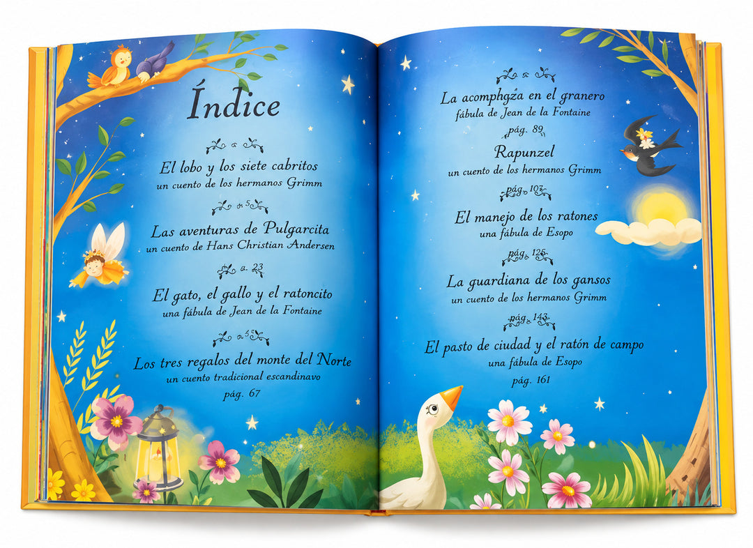Libro Ilustrado Cuentos Clásicos Para Dormir Para Niños
