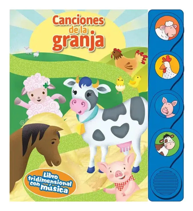Libro Didáctico Canciones De La Granja Para Niños