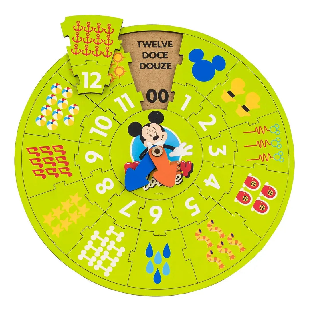 Juego de Mesa Reloj de Aprendizaje Mickey Mouse Para Niños