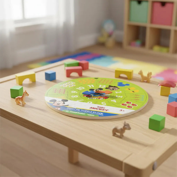 Juego de Mesa Reloj de Aprendizaje Mickey Mouse Para Niños