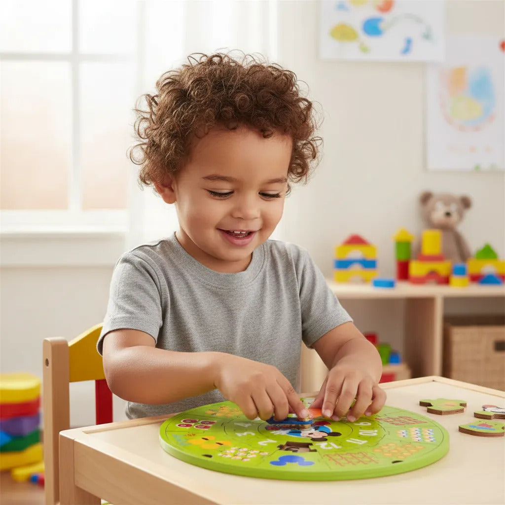 Juego de Mesa Reloj de Aprendizaje Mickey Mouse Para Niños