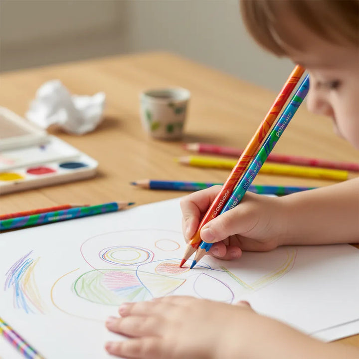 Lápices de Madera Arcoíris 12 Unidades Pointer Para Niños