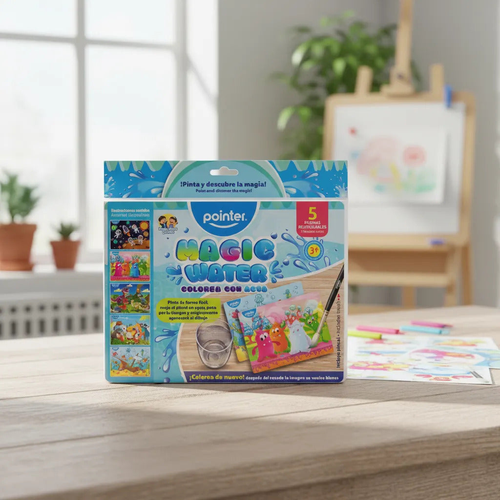 Set Hojas Mágicas para Colorear Con agua Para Niños