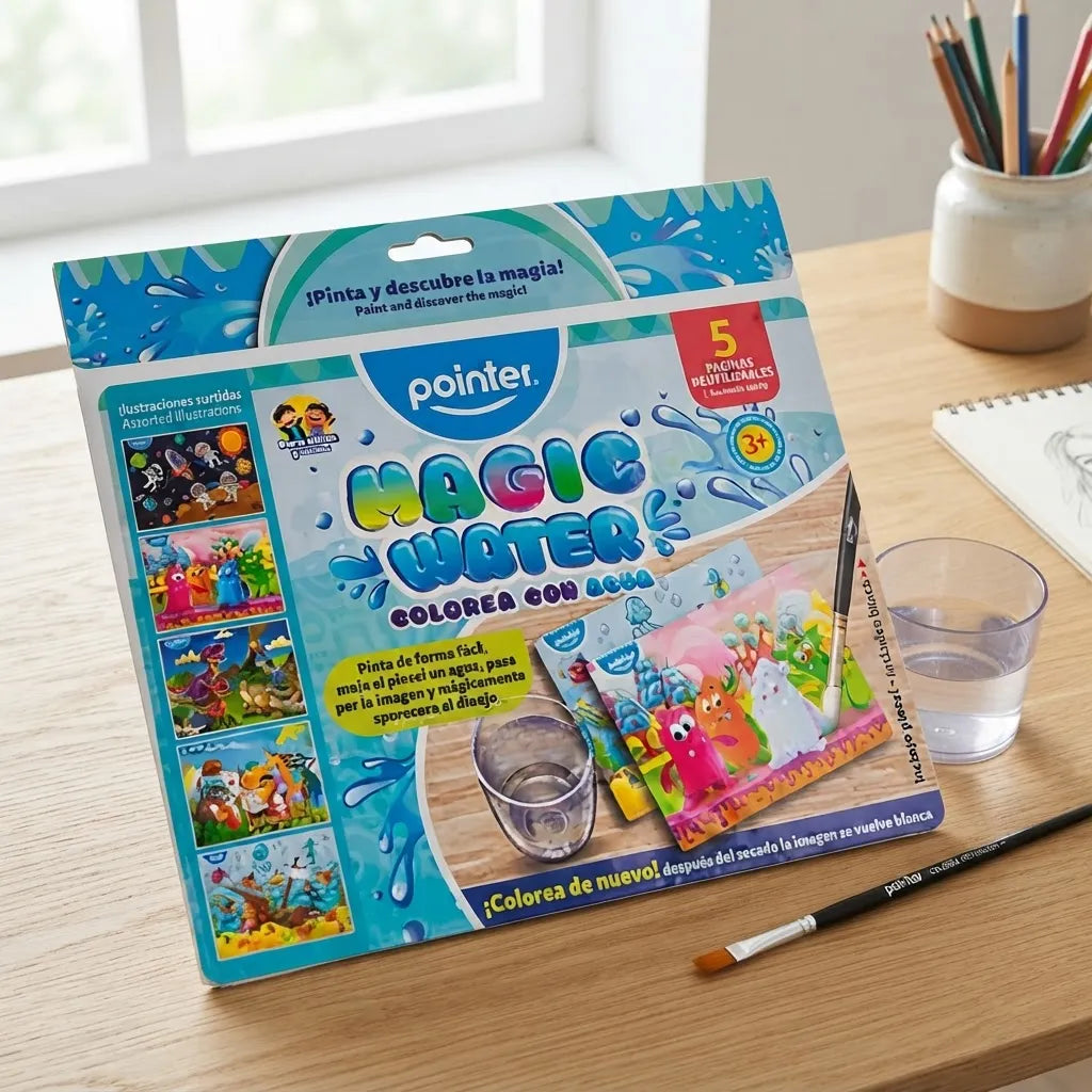 Set Hojas Mágicas para Colorear Con agua Para Niños